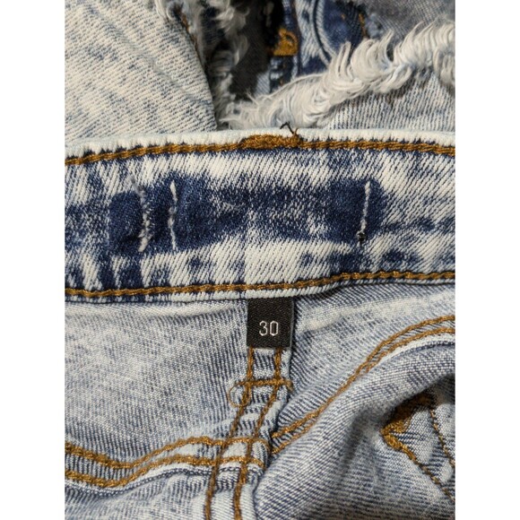 Acid Wash cut off denim shorts womens size 30 See Thru Soul - Picture 7 of 9